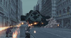 Yes, the giant tank rolling down the streets of a ruined New York City is totally necessary.